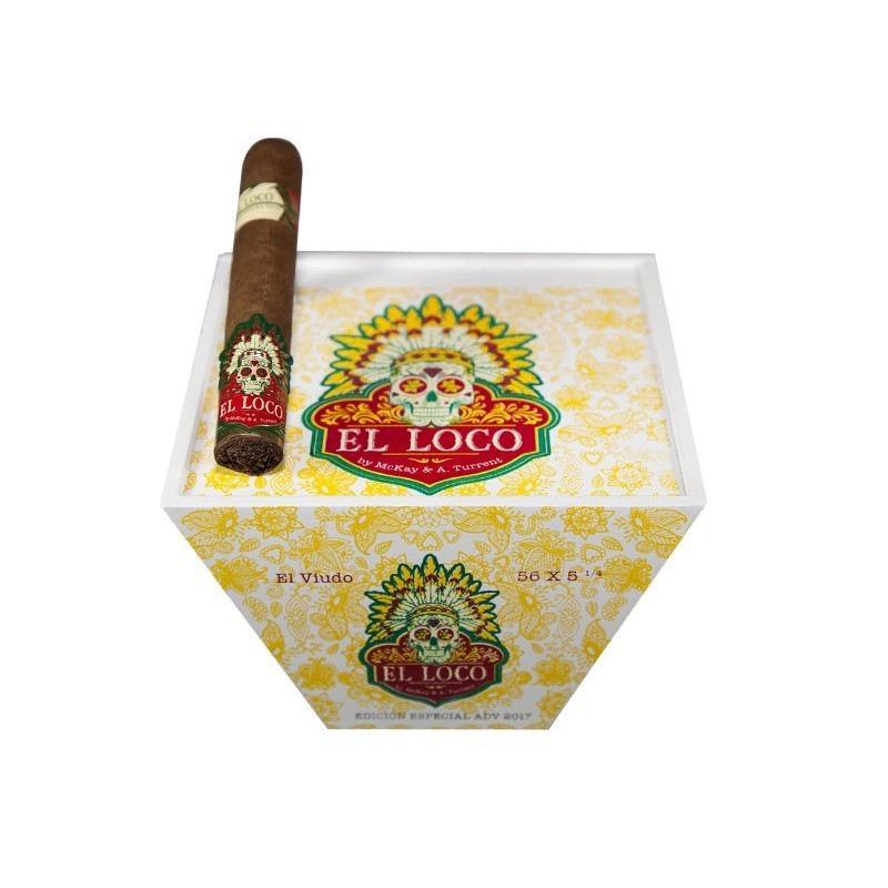 Adventura El Loco El Viudo Kiste und Zigarre
