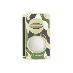 S.T. Dupont Zigarrencutter Doppelklinge + V-Cut Army Green