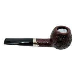 Bang Pipe sandgestrahlt Silberring mit 9 mm Filter